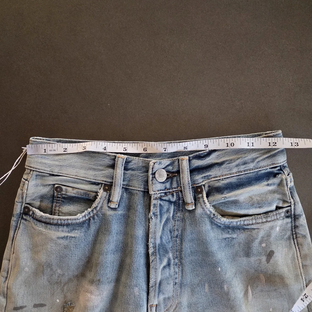 Acne Studios Womens 1981 Trafalgar Jeans Size XXXS Paint Splatter NWT $730 - Picture 12 of 16